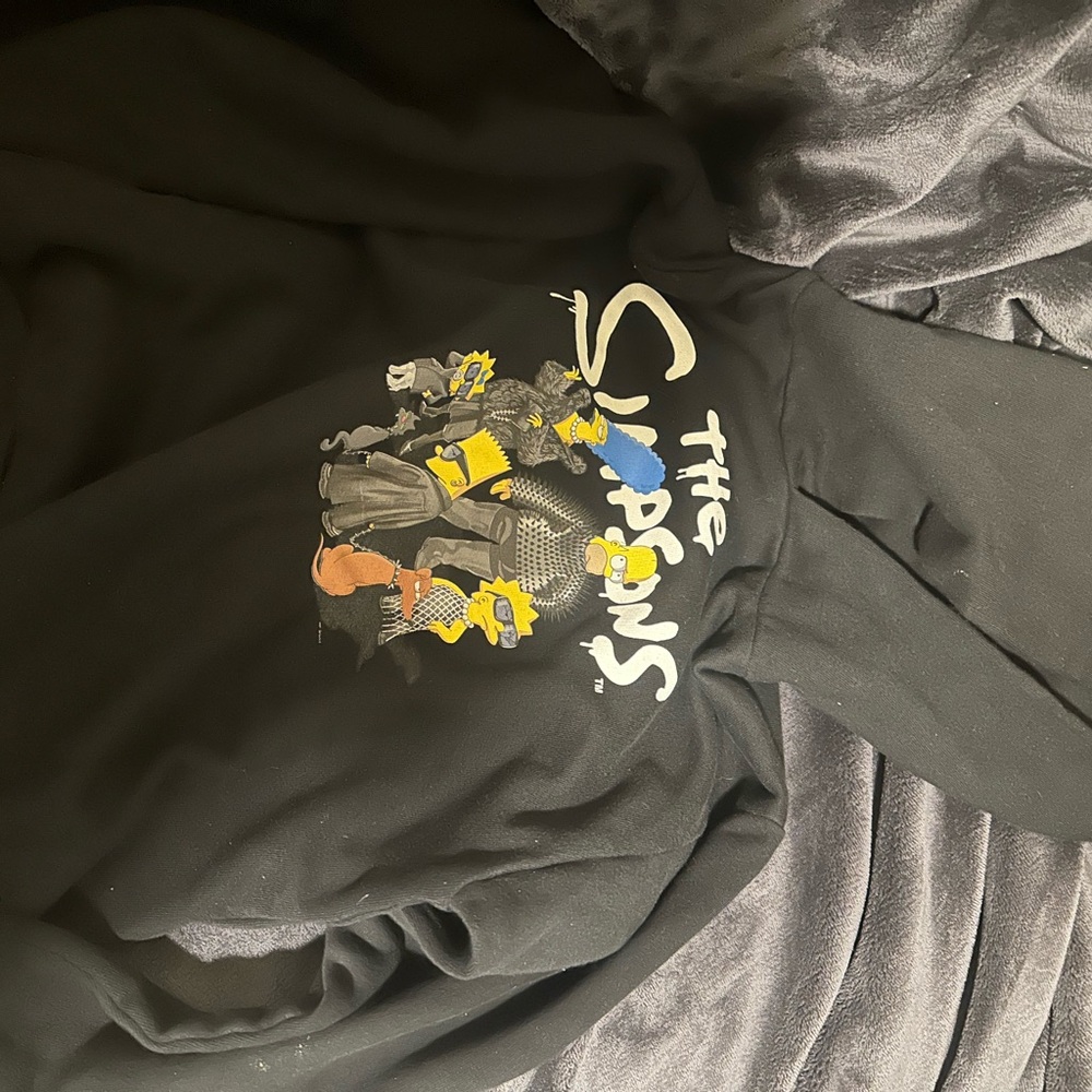 Balenciaga Black Kids Shirt with Cartoon Print